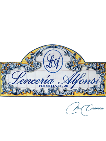Rótulo Cerámico "Lencería"