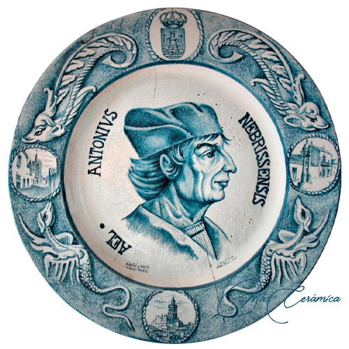 Plato de Cerámica “Elio Antonio de Nebrija” – Homenaje al humanista español
