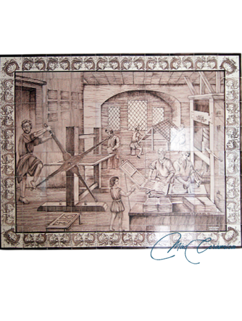 Mural Cerámico "Imprenta"