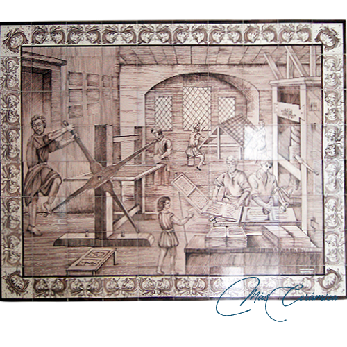 Mural Cerámico "Imprenta" Mural Cerámico "Imprenta"
