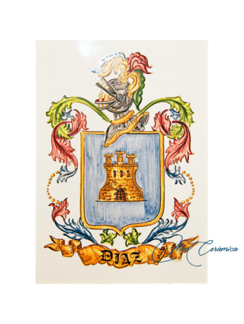 Placa Cerámica "Placa Heráldica" Diaz