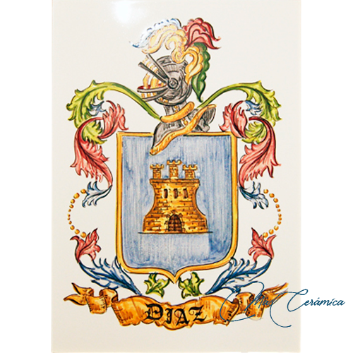 Placa Cerámica "Placa Heráldica" Diaz Placa Cerámica "Placa Heráldica" Diaz