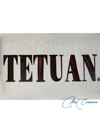 Rótulo Cerámico "Tetuán"