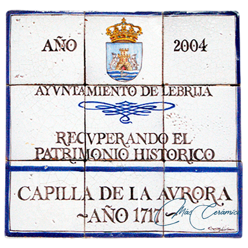 Rótulo Cerámico "Capilla de la Aurora" Rótulo Cerámico "Capilla de la Aurora"