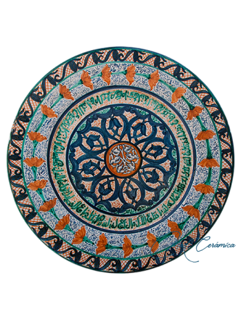 Plato de Cerámica Arabe Ata