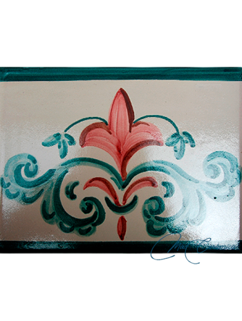 Azulejo Artesanal "Belladona 2" – Cerámica pintada a mano | MásCerámica