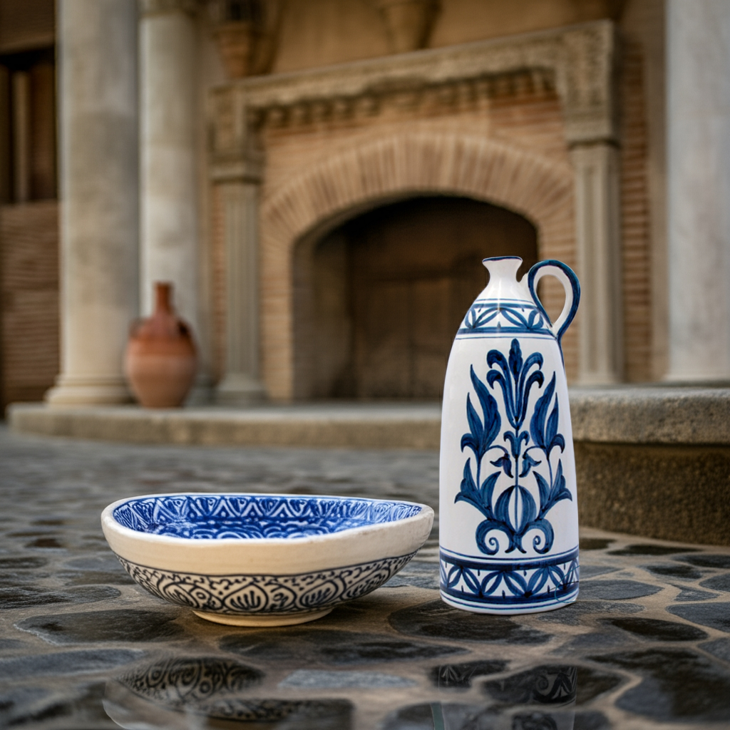 Alcuza de cerámica árabe Riad