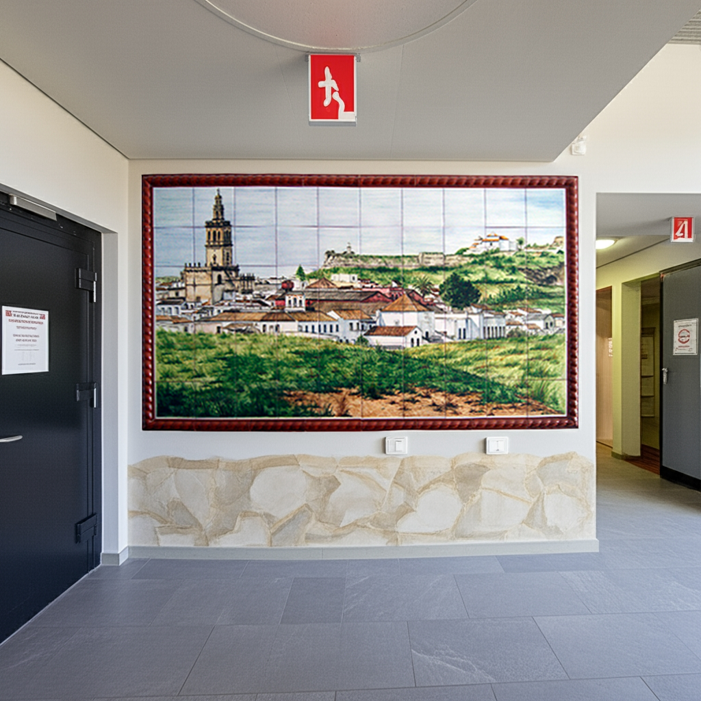 Mural cerámico Vista Lebrija